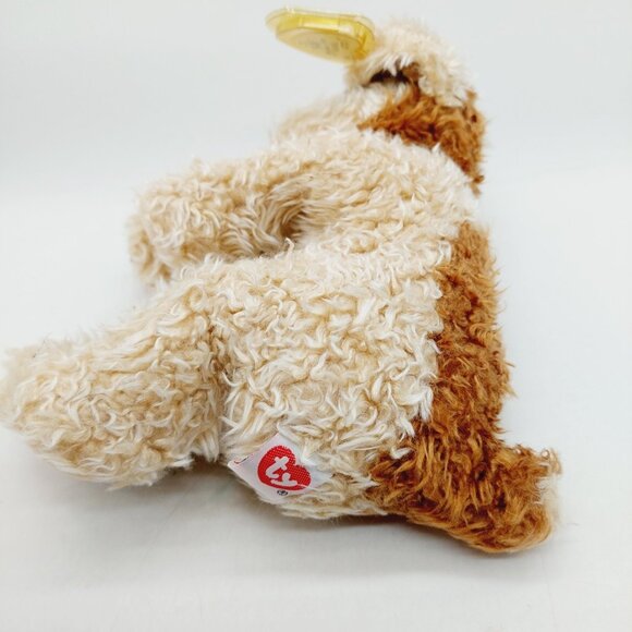 Ty Classic Taffy Terrier Puppy Dog Plush 9” Floppy Stuffed Animal 1997 Brown - Picture 3 of 8
